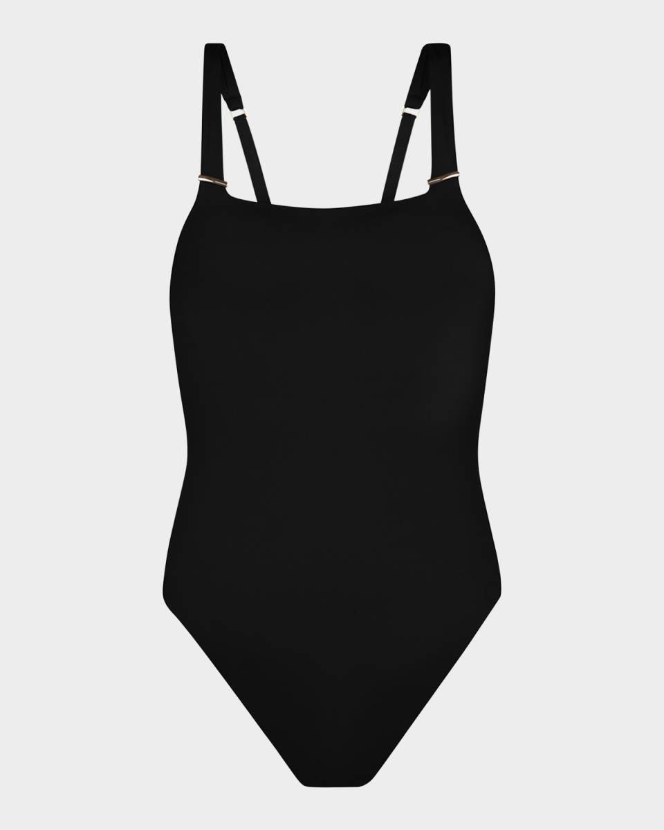 Plus Size LB Luxe Square-Neck One-Piece Swimsuit